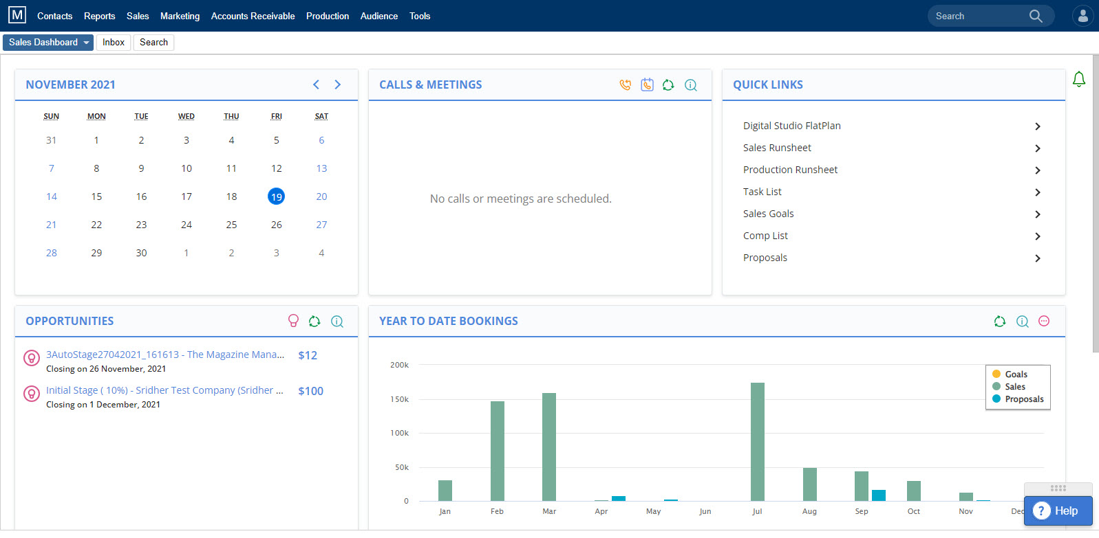 screenshot of The Magazine Manager